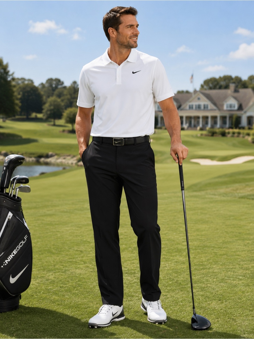 Nike Golf Tour Performance Dri-FIT Men’s Black Golf Pants 36x32 Athletic Fit